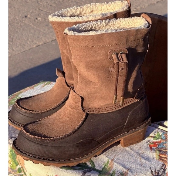 Woolrich Women's Fully Wooly Winter Boots Size 8 Shearling Lined Waterproof - Picture 1 of 7